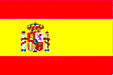 Vlag Spanje met wapen